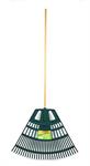 Lawn & Leaf Rake 30in Plastic Head 30-Tine 47in Wood Handle