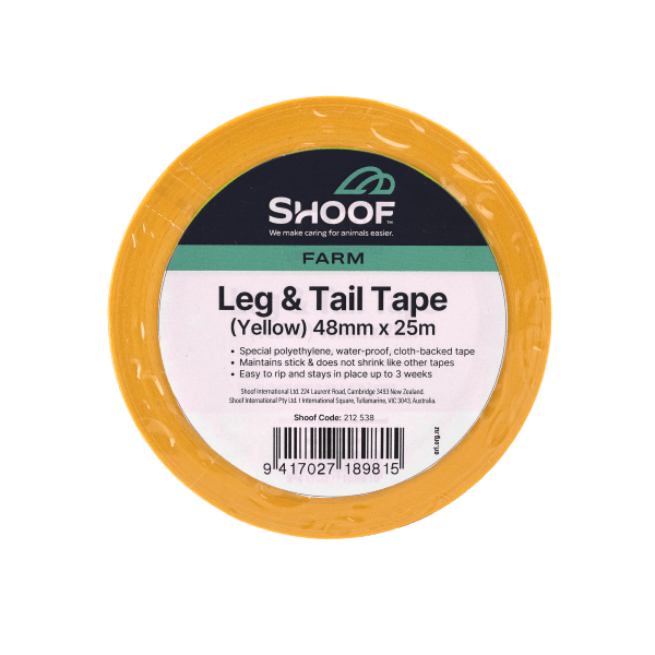 Leg & Tail Tape 25m Yellow