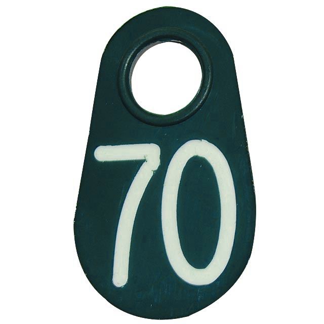 Neck Tag Engraved in White on Blue / Black/ Red/ Green 4