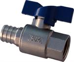 Pex Ball Valve  3/4^ pex x 1/2^ FPT, 304SS