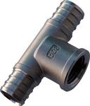 Pex Female NPT Drop Tee 1^ pex x 1/2^ FPT, 304SS