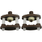 Pipe Saddle only, with 1/4^ Male Thread, 2pk