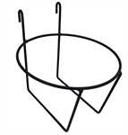 Single Calf Pail Holder Powder Coated black With Small Hooks