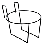 Single Calf Pail Holder Powder Coated black With Wide Hooks