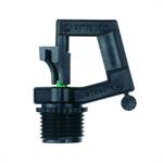 Soak down sprinkler. Low flow. 20’ dia. 20 gph. Green nozzle.