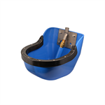 Splash-Free Blue Bowl with Black Splash Ring and Super-Flow Valve and Back Plate