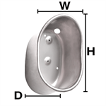 Stainless Steel Curved Finishing Bowl Only