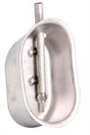 Stainless Steel Curved Finishing Bowl W/9^ & Nipple