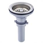 Stainless Steel Strainer Assembly w/ Plastic Tailpiece