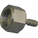 Stainless Steel Swivel Fitting. 1/2^ FPT x 1/4^ Barb