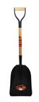 Steel Grain Scoop Shovel 44in x 16in Wood D-Handle