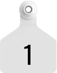 Stockman Medium Tags. 25/pkg White Numbered 1-25