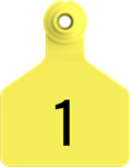 Stockman Medium Tags. 25/pkg Yellow Numbered 1-25