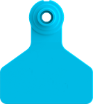 Stockman Small Blank Tags. 25/pkg Blue