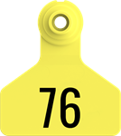 Stockman Small Tags. 25/pkg Yellow 76-100