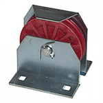 Vertical Pulley  3 1/2^ plastic on zinc bracket