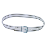 White Neck Strap with Black Stripe  1-1/2^ x 53^ with Buckle