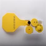 Yellow FDX 3-Star RFID Matched Set Small Print 20 RFID & 20 3 Star Tags