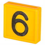 Yellow Neck Strap Number Block #6 & #9