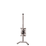 18^ Double Outlet 304SS Pipe & Adj Bracket, 2 nipples/1pen