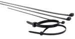 7.6mm x 370mm (14^) Nylon Cable Tie Black UV 100/Pak