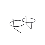 Double Calf Pail Holder Powder Coated Black With Small Hooks