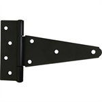 6^ Black Heavy Duty Tee Hinge - sold per hinge. 2 hinges/pack.