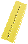 Twintag Blank, Yellow 50 per Pack