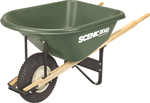 6 CUBIC 400LB Capacity Heavy Duty Wheel Barrow With Knobby Tire (Unassembled)