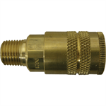 Female Quick Coupler Male Thread Brass & Steel - 1/4^