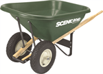 8 CUBIC 400LB Capacity Heavy Duty Wheel Barrow w/2Knobby Tires (Unassembled)