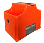 2-Hole Heated Tusker Waterer w/500w element, Orange
