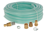 Suction Hose Kit for Pasture Pump, 1^ x 7m/23' hose, & Suction Basket