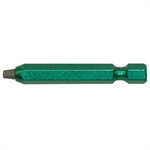 #1 Robertson 6^ Screw Driver Bit Green