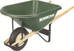 8 CUBIC 400LB Capacity Heavy Duty Wheel Barrow w/ 1 Ribbed Tire (Unassembled)