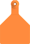 Stockman Large Blank Tags. 25/pkg Orange