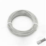 1/8^/3/16^ Clear PVC Coated HDG Cable - 100' roll