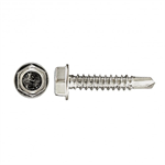 #14 X 1-1/2^ Zinc Hex Head Self Drilling Screw  100/ Pack