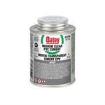 PVC MED CLEAR CEMENT 237ML  24/ case