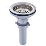 Stainless Steel Strainer Assembly w/ Plastic Tailpiece