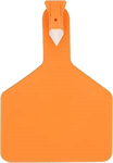 Z1 No-Snag Cow Tag, Orange, Blank, 25/pk