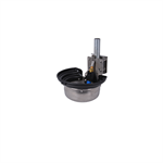 Round Stainless Bowl With Superflow Valve fully assembled with Nose