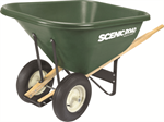 10 CUBIC 400LB Capacity Heavy Duty Wheel Barrow w/ 2 Ribbed Tires