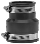 2^ x 1-1/2^ Flexible Reducing Coupler With Clamps