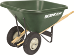 10 CUBIC 400LB Capacity Heavy Duty Wheel Barrow w/ 2 Knobby Tires